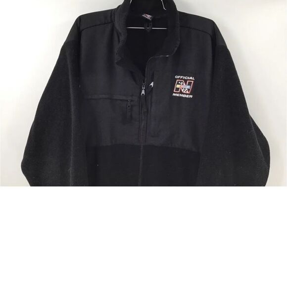 Nascar Men's Black Long Sleeve Collared Full Zip Jacket - Size XL - Picture 2 of 5